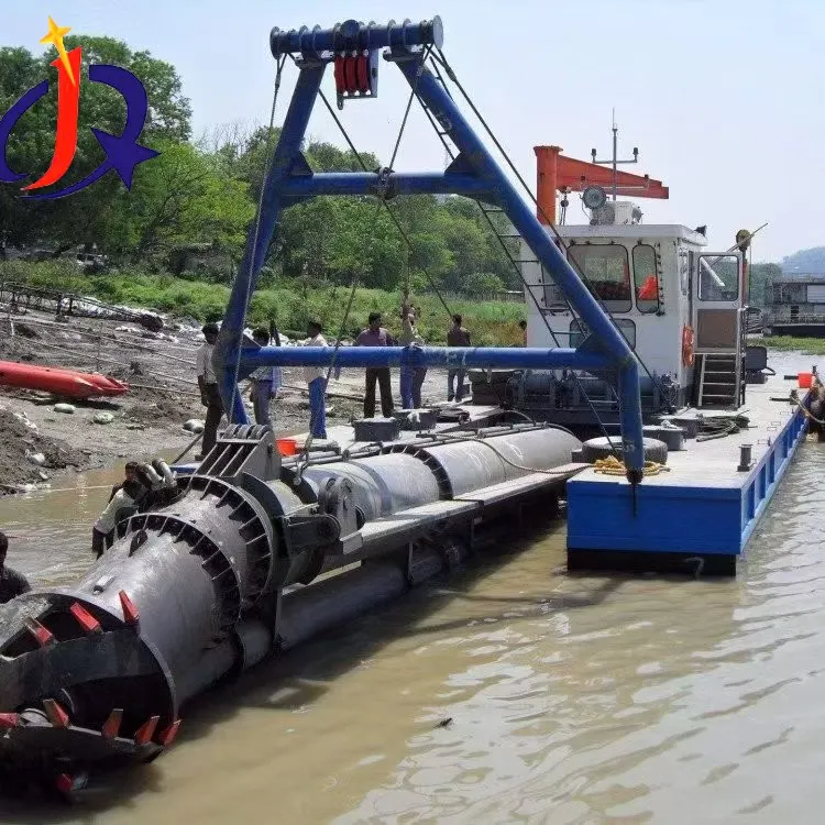 गोल्ड वॉशिंग प्लांट के साथ कटर सक्शन ड्रेजर