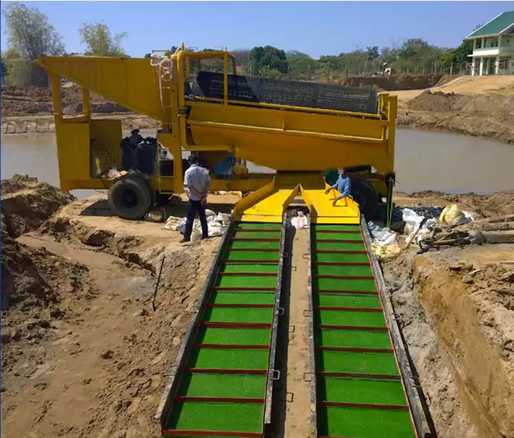 पोर्टेबल मोबाइल गोल्ड पैनिंग कार्ट